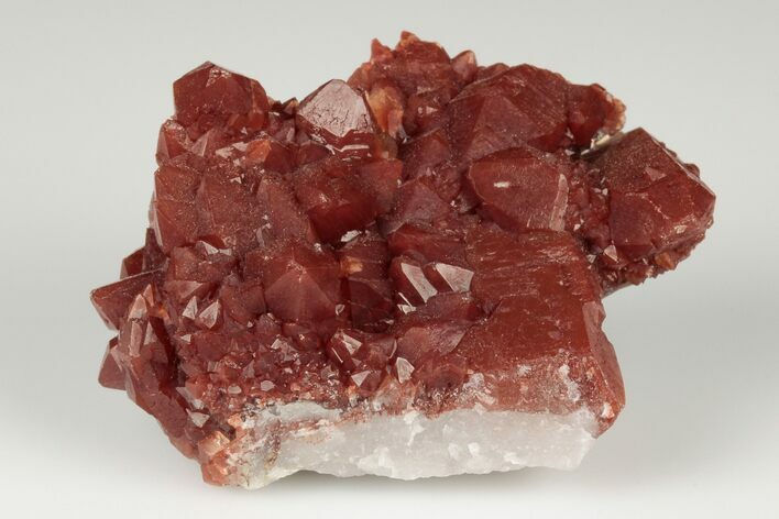 Natural Red Quartz Crystal Cluster - Morocco #190320